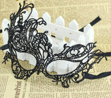 Masquerade Mask/Masks For Masquerade/Venetian Mask/Half Mask/Lace Mask/Masquerade Mask Men/Gift for her/Gift for him/LM-15-BL