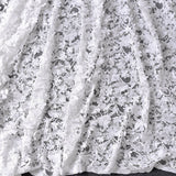 3D Floral Lace Fabric/Lace Fabric with Small Flowers Embroidered/Boho Dress/Evening Dress/Lace Wedding Dress/Prom Dress Fabric/FL-51