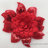 Rose Fabric flowers/Cute Patches/Wedding or DIY  Hair Bow Flowers Lace flowers/Lace Applique priced for one piece/DL-13