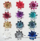 Rose Fabric flowers/Cute Patches/Wedding or DIY  Hair Bow Flowers Lace flowers/Lace Applique priced for one piece/DL-13