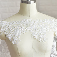 Bridal Lace Trim/Off-White Lace Trim/Off-White Alencon lace trim/Boho Wedding Dress Lace/Lace Wedding Dress/Bridal Veil Lace Trim/AL-48