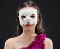 Masquerade Mask/Masks For Masquerade/Venetian Mask/Half Mask/Lace Mask/Masquerade Mask Men/Gift for her/Gift for him/LM-14-BL