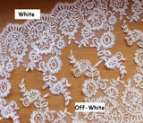 Bridal Lace Trim/Off-White Lace Trim/Off-White Alencon lace trim/Boho Wedding Dress Lace/Lace Wedding Dress/Bridal Veil Lace Trim/AL-65