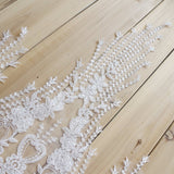 Bridal Lace Trim/Off-White Lace Trim/Off-White Alencon lace trim/Boho Wedding Dress Lace/Lace Wedding Dress/Bridal Veil Lace Trim/AL-20