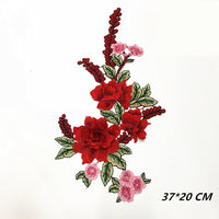 Red Flower Lace Flower Applique/Cute Patches/Grad Gowns, Garments, Costume Design/LA-83