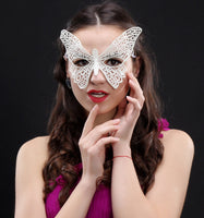 Masquerade Mask/Masks For Masquerade/Venetian Mask/Half Mask/Lace Mask/Masquerade Mask Men/Gift for her/Gift for him/LM-16-BL