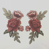 Red Rose Lace Flower Applique/Cute Patches/Grad Gowns, Garments, Costume Design/LA-65